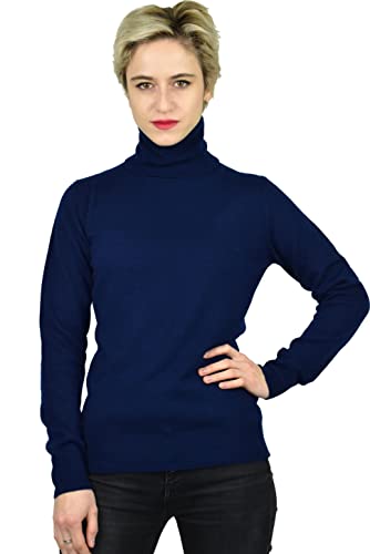 1stAmerican Damen Rollkragenpullover aus 100% reines Kaschmir Made in Italy - Feinheit 12 Cover