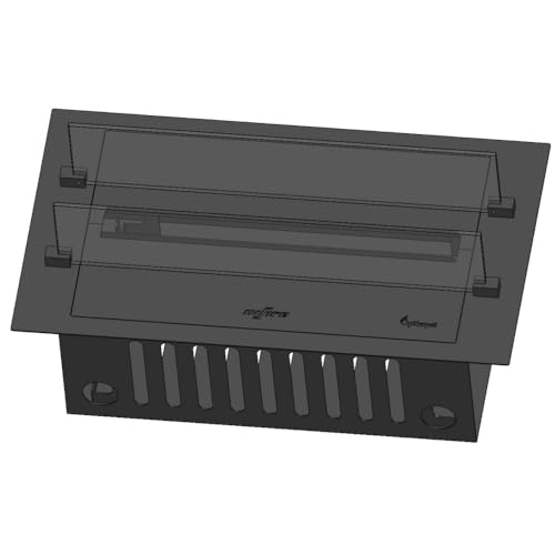 Caminetto A Vapore Acqueo Da Incasso Invapo Insert 700 - Fiamma Multicolore, Effetto 3D E Controllo App, Serbatoio 1.2L - 70Cm Autorefill - 8