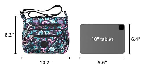 Image of Pealwel Women Shoulder Handbag Roomy Multiple Pockets Bag Ladies Crossbody Purse Tote Top Handle Satchel