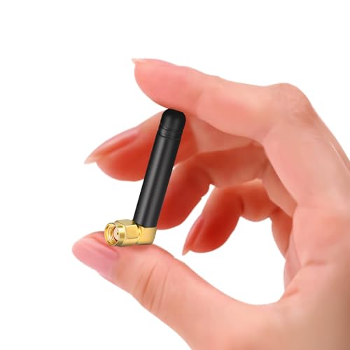 Bingfu Mini WiFi Antenna Aerial 2.4GHz 5GHz 2dBi MIMO Antenna with Right-angle RP-SMA Male Connector 2-Pack for WiFi Router Network Card USB Adapter Video Surveillance Monitor - Image 2