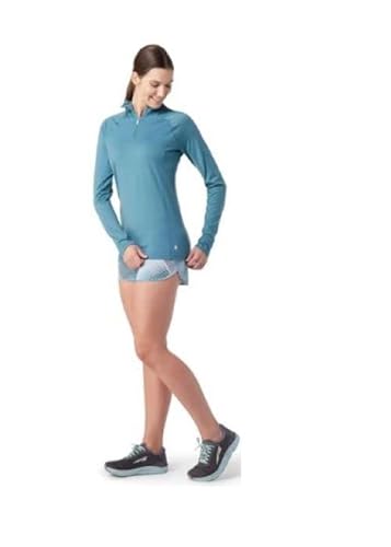 Smartwool Women's Classic All-Season Merino Base Layer 1/4 Zip, Blue Spruce, Small #TOP2