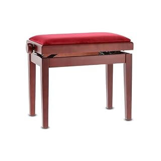 GEWA Banquette de Piano, Acajou Mat - Les Beatles, Paul McCartney, John Lennon, RIngo Starr, George Harrison