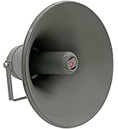 Outdoor PA Horn Speaker - 35 Watt, 400Hz-5KHz, Weatherproof, With Bracket For Vehicles, Siren, Megaphone