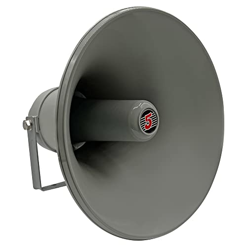 5 CORE PA Horn Loud Speaker 12 Inch Outdoor Indoor 35W 8 Ohm Durable All Weather Multi Purpose Loudspeaker for Music Speech Warehouse - UHC 300