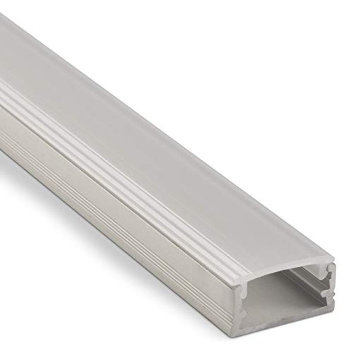 SO-TECH® LED Profil Alu 1 m mit opaler Abdeckung für LED Stripes