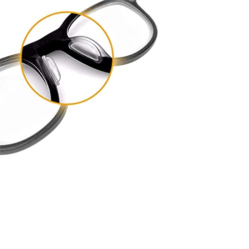 Androxeda 15 Paires Plaquettes de Nez en Silicone Antidérapant Coussinets de Nez Adhésif pour Lunettes Lunettes de Soleil Spectacles (Transparent) - Image 3
