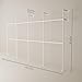 pamo Industrial Pipe Clothing Rack White Metal - 1100 lbs Capacity - Wall-Mounted Clothes Racks for Hanging Clothes - Modern Walk-In Closet