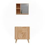LIVRAISON : armoire de toilette, armoire sous lavabo, instructions de montage, matériel de montage (décoration non comprise)