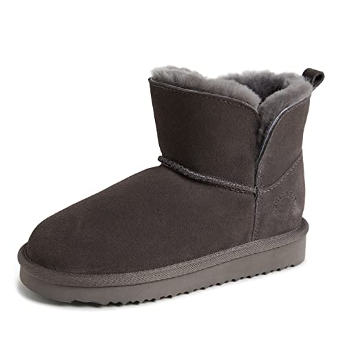 Fireside by Dearfoams Unisex-Child Bunbury Shearling Indoor/Outdoor Folddown Boot Fashion