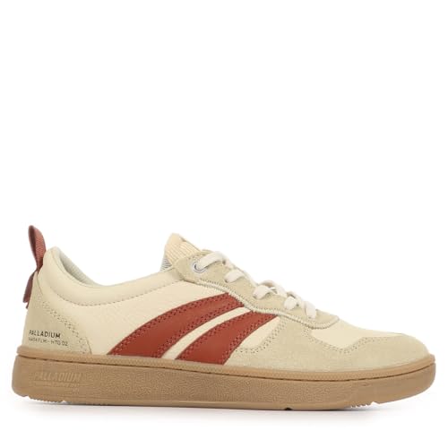Palladium Unisex Pallacup Flame OG Sneaker, Almond Milk Brick, 43 EU