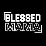 Bendita mamá, Día de la Madre, tipografía más vendida, diseño creativo personalizado. Pegatinas de tallado fino 54.4x102.2cm Removible sin dejar pegamento Blanco