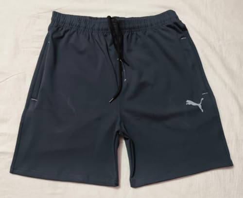 Image of Mens Dry Fit Lycra Stretchable Gym & Sports Shorts Breathable Quick-Dry Activewear for Running Training Yoga & Casual Wear Comfortable Athletic with Elastic Waistband