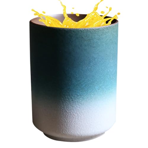陶器ティーカップ - 220ml 和風 内側粘土ボトル - グラデーション ジュース カップ - ホットドリンク ティー ラテ カプチーノ ワイン カクテル キッチン ホーム ダイニングテーブル 用