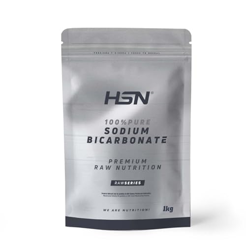 HSN Bicarbonato de Sodio 100% Puro (Uso Alimentario y Deportivo) | Sin Sabor 1Kg | Sin Añadidos Sin Aditivos | No-GMO, Vegano, Sin Gluten