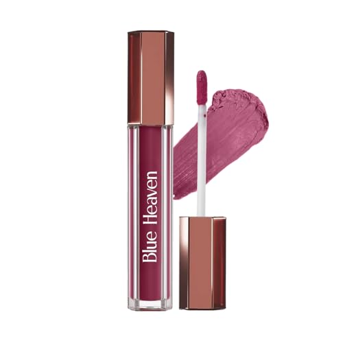 Image of Blue Heaven Roseate Lip Cream | Light Weight Mousse Texture | Hydrating & Plumping Liquid Lipstick for women | Enriched with Peptides, Hyaluronic Acid & Cocoa Butter | Mauve Whisper | 3.5ml