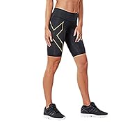 2XU Women's MCS Run Compression Short, Black/Nero Reflective, M