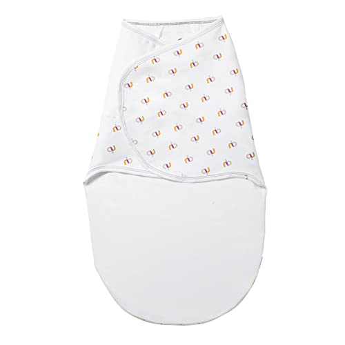 Nested Bean Zen Swaddle - Gently Weighted Swaddle | Baby: 0-6 Months | Helps to Reduce Moro (Startle) Reflex | Unisex | TOG 1.5 | Machine Washable | Monogram Collection
