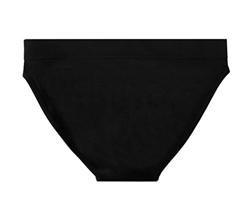 Balanced Tech Women's 3 Pack Seamless Low-Rise Bikini Panties - Black/White/Nude - X-Large