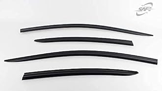 Safe Smoke Window Visor Sun Rain Vent Guard 4 Pcs Set Compatible with 2022~ IONIQ 5 Electric Out Channel Visor