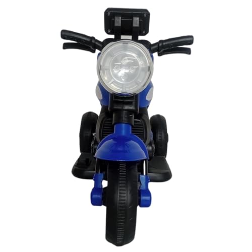 Moto Elétrica Infantil Azul Primeira Moto 6v com Luz Led e Música