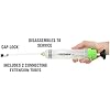 OEMTOOLS 200cc Small Fluid Extractor and Filler Pump Precision Vacuum Pump for Brake Fluid, Power Steering, Coolant, and Small Oil Jobs Dual-Scale Cylinder, Extension Tubes, Serviceable Design