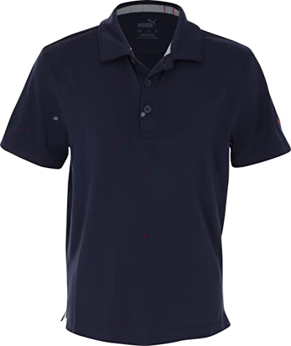 PUMA Boy's Cloudspun Love Golf Polo (Big Kids) Navy Blazer/Ski
