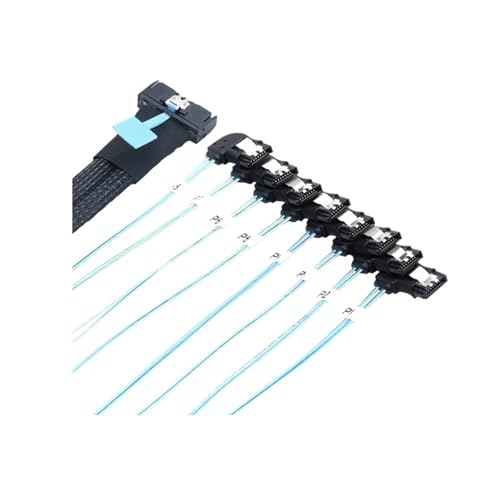 MCIO 74P 8X 8I S/AS SFF-8654 Adaptador Fem 0.8 m