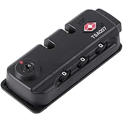 Candado Numerico Bloqueado VILLCASE Número de 3 dígitos Combinación de candado, Cerradura con código de aduanas TSA Maleta de equipaje Maleta de viaje Seguro Código Combinación de candados Reemplazo