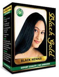 PADMAVATHI ENTERPRISES - Black Gold No Ammonia Gold Henna and Brush (Black)- Pack of 5