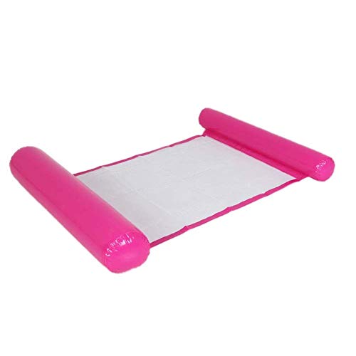 ClookYuan Foldable Swimming Pool Beach Inflatable Float Ring Cushion Bed Lounge Chair Mattress Hammock Water Sports - Pink