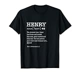 The Name Is Henry Funny Men Definition Personalized T-Shirt