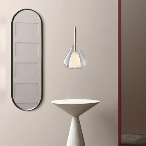 Lampe à suspension créative en verre goutte plafonnier E27