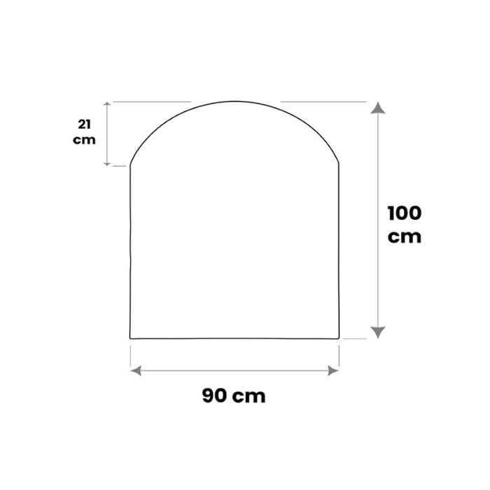 San Marco Pedana Salvapavimento per Stufa a Legna e a Pellet 100x90 cm Effetto Legno Materiale Spalmato