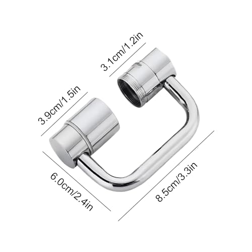 Extensor de grifo giratorio evita salpicaduras con boquilla flexible universal 7