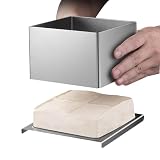 Generisch Prensa To-fudee, juego de preparación de T-ofu | Juego de moldes de acero inoxidable 304 de alimenticio, herramienta multifuncional D-IY, amantes veganos