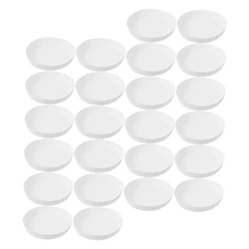 Cabilock 200pcs Disposable Paper Cup Lids Convenient Drinking Cup Covers for Ktv Restaurants Heat Beverages Clean From No Cleanup Required