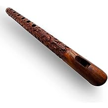 Carved Design Wooden Flute Musical Instrument Flute For Beginners Wooden Basuri Musical Instrument- 13 Inch