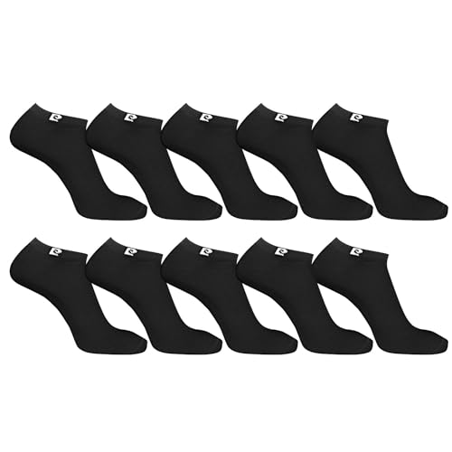 Pierre Cardin Herrensocken, gekämmte Baumwolle, 10 Stück, niedrig, bequem und atmungsaktiv, Größe 40/46, schwarz, NR, 40-46