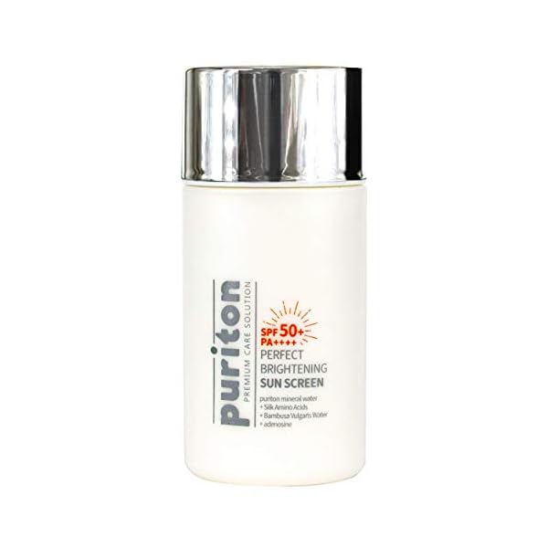 Puriton-Anti-Aging-Perfect-Brightening-Sun-Screen-Broad-Spectrum-SPF-50-with-Natural-Mineral-Extract-Korean-Daily-Facial-Protection-50g-2-Fl-oz Puriton Anti Aging Perfect Brightening Sun Screen Broad Spectrum SPF 50+ with Natural Mineral Extract, Korean Daily…