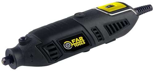 Fartools Mini meuleuse 170W avec poignée de maintien, 126 accessoires dont support meuleuse et flexible, vitesse variable 8000-35000tr/min, changement rapide...