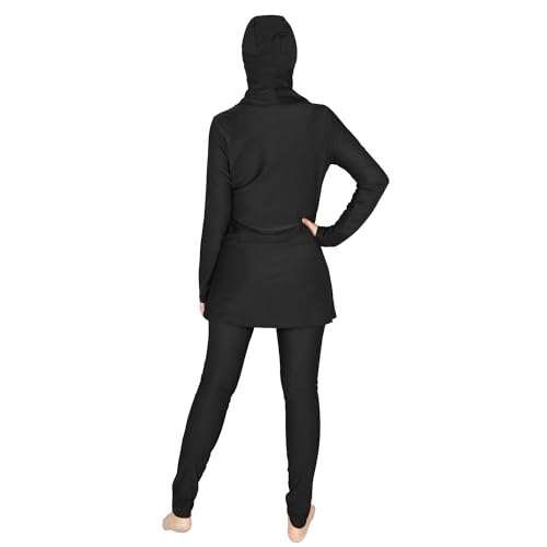 Plus Size Burkini Muslim Swimsuits for Women Modest Islamic Swimwear Long Sleeve Full Cover 3PCS Set Beachwear with Cap2