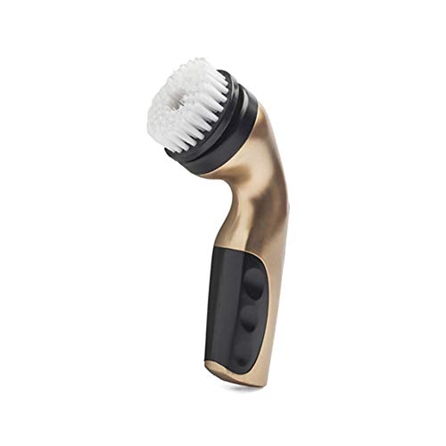 SOLUSTRE Brosse de nettoyage électrique pour cirage de chaussures, mini outil de nettoyage portable pour chaussures, sac en cuir, canapé