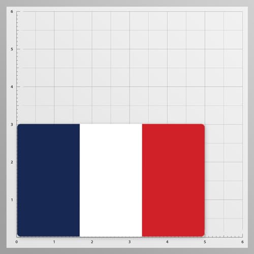 Image of World Country Flag Decal Stickers - Two Pack - for Cars Windows Bumpers Laptops Tablets Tumblers Cups Walls (France)