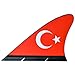 Produktbild Fanflosse Türkei  Fahne fürs Autodach  Türkei Auto-Flagge  Hochwertige Fanflosse für Sportevents und Nationalfeiertage