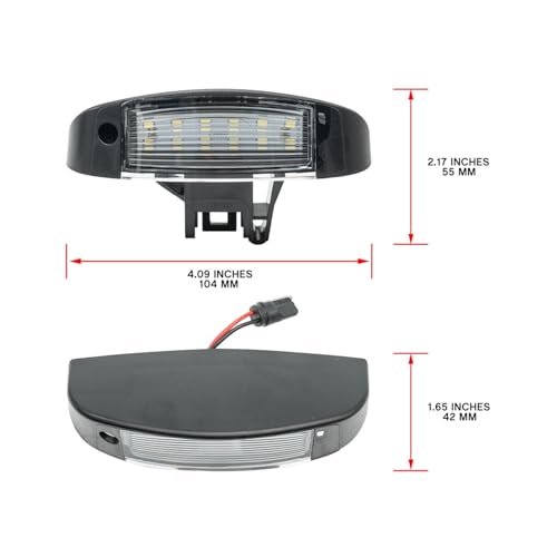 Luces de matrícula LED para Peugeot Expert y Boxer sin error canbus 3