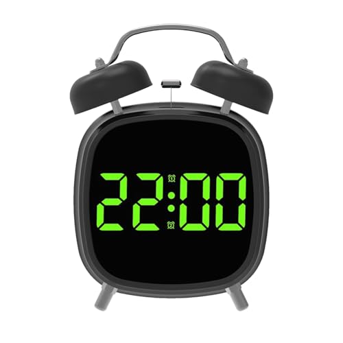 Reloj Despertador para Personas Que Duermen pesadamente, Reloj Digital Fuerte | con máquina de Ruido de luz LED portátil para Exteriores, Aula, guardería, baño, Cocina, Sala de Estar, Cama