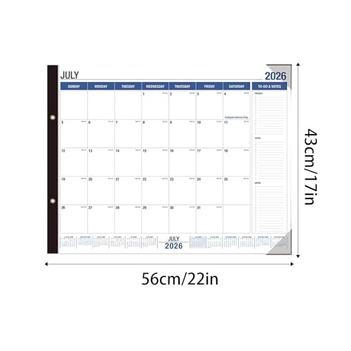 Calendario 2026-2027 para dormitorio que soluciona el desorden de horarios 6