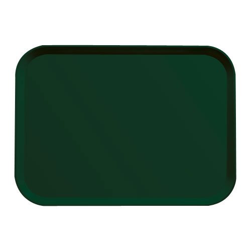 Plateaux rectangulaires Vert Sherwood Cambro 1520119 de 38,1 x 50,8 cm pour restauration
