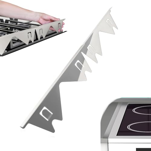 Stove Gap Filler, Stove Gap Covers Stainless Steel, Stove Counter Gap Cover, Stove Counter Gap Cover Heat Resistant, Gap Covers for Cooker, Stove Side Gap Covers Reusable for Kitchens Stoves