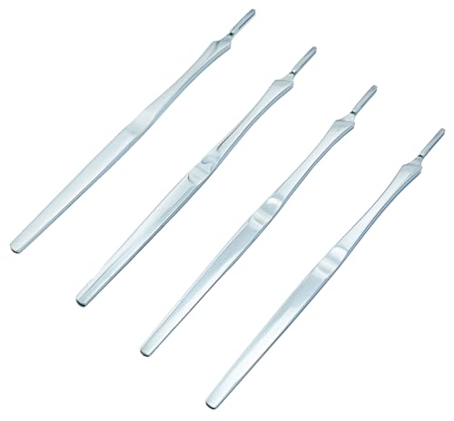 Scalpel Handle No #7 Mirror Finish BP Handle Premium Grade Stainless Steel 4 Pcs